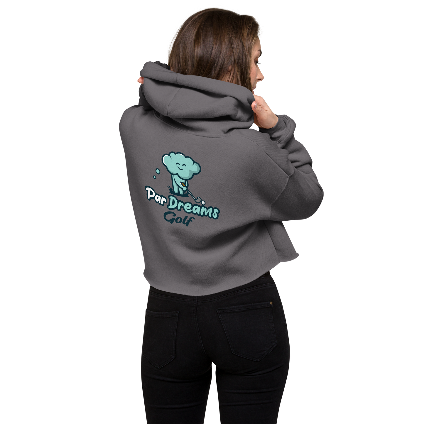Par Dreams Golf Women's Crop Hoodie