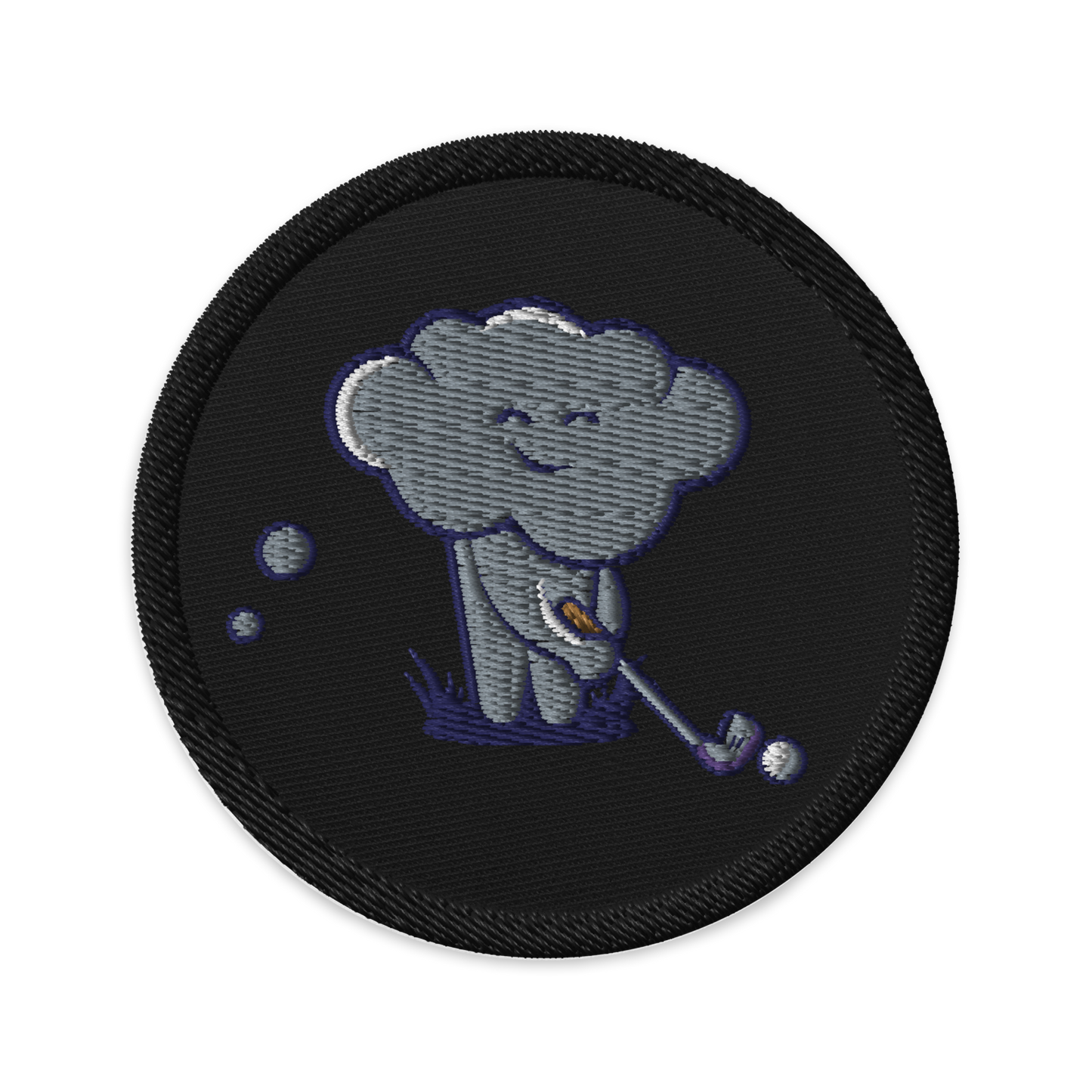 Par Dreams Golf Embroidered Patch, Circle