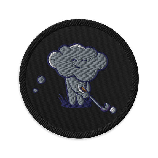 Par Dreams Golf Embroidered Patch, Circle