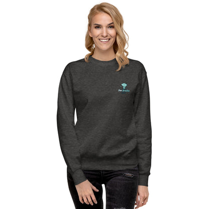 Par Dreams Golf Print Logo Premium Women's Crew Sweater