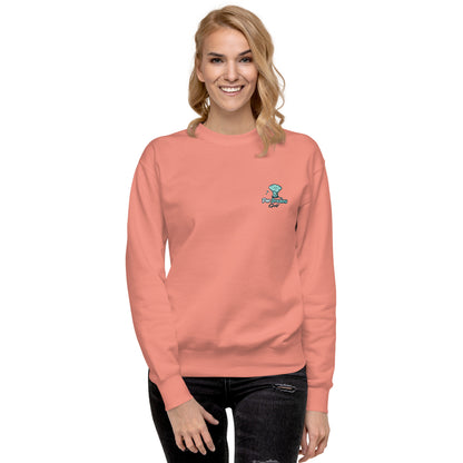 Par Dreams Golf Print Logo Premium Women's Crew Sweater