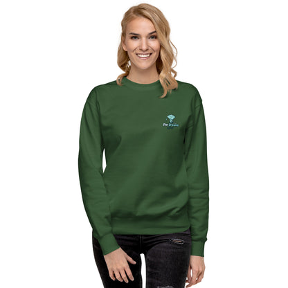 Par Dreams Golf Print Logo Premium Women's Crew Sweater