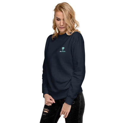 Par Dreams Golf Print Logo Premium Women's Crew Sweater