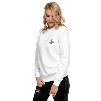 Par Dreams Golf Print Logo Premium Women's Crew Sweater