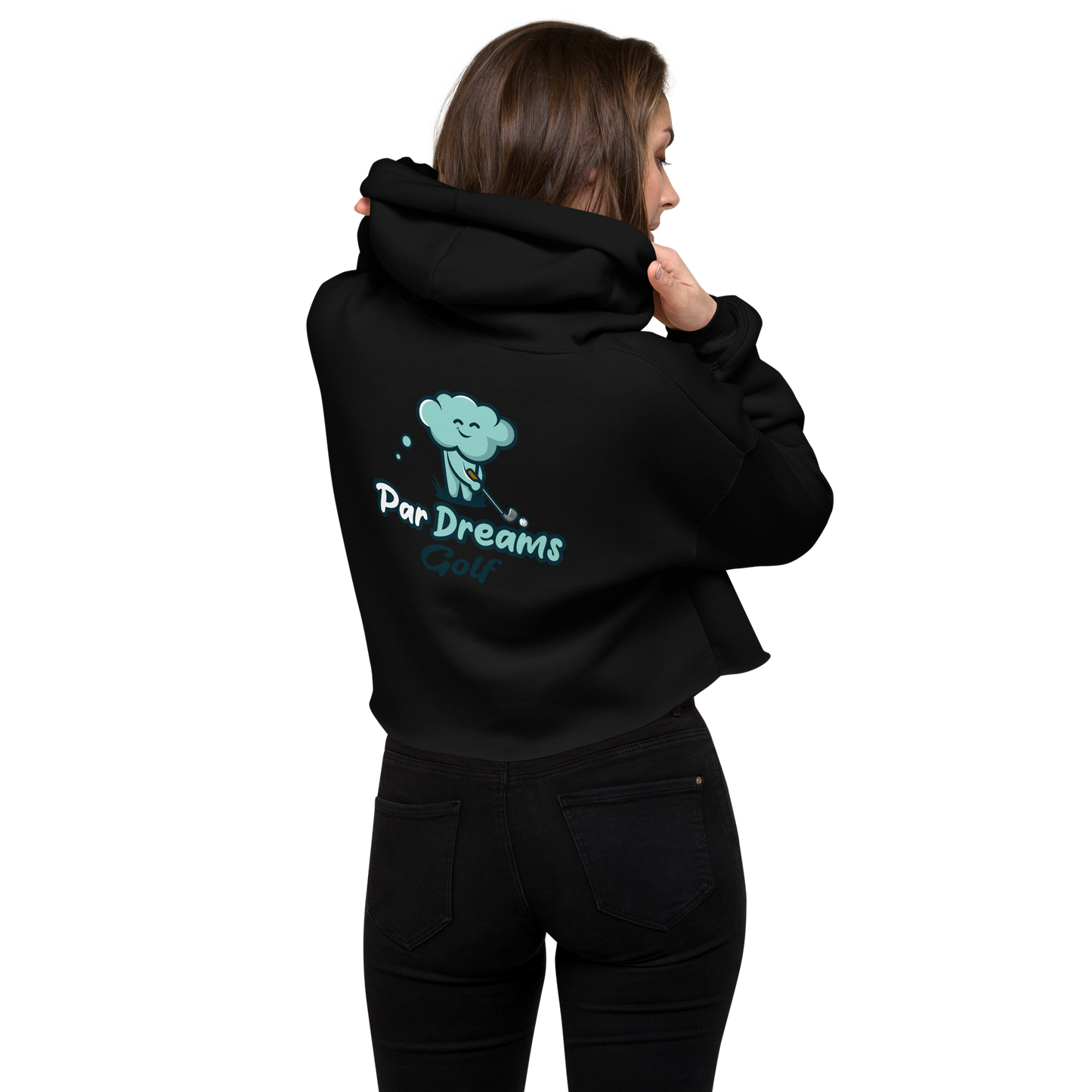 Par Dreams Golf Women's Crop Hoodie