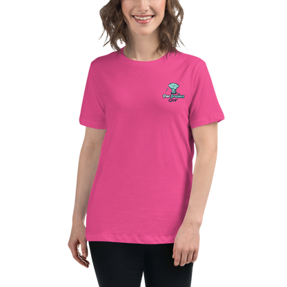 Par Dreams Golf Logo Print Women's Relaxed T-Shirt