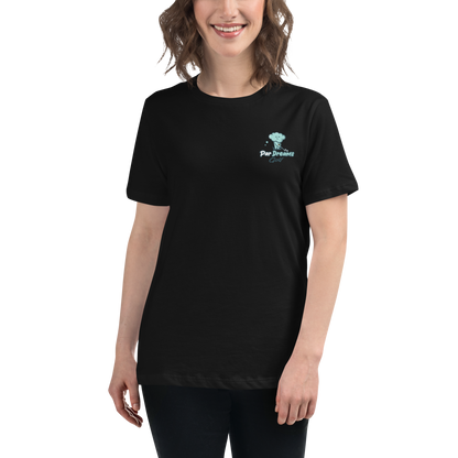 Par Dreams Golf Logo Print Women's Relaxed T-Shirt