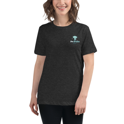 Par Dreams Golf Logo Print Women's Relaxed T-Shirt