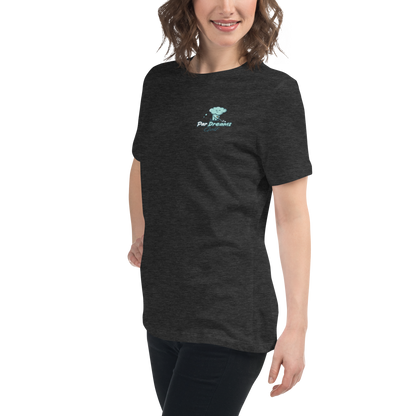 Par Dreams Golf Logo Print Women's Relaxed T-Shirt