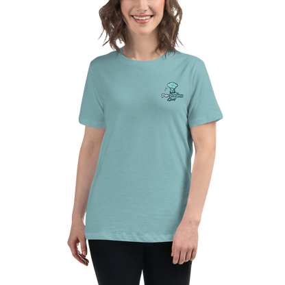 Par Dreams Golf Logo Print Women's Relaxed T-Shirt