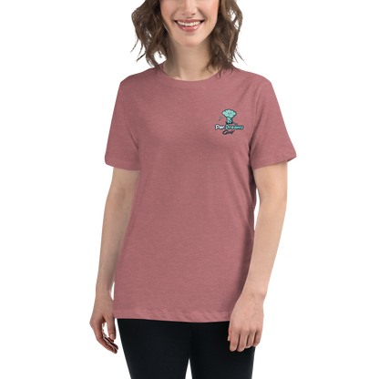 Par Dreams Golf Logo Print Women's Relaxed T-Shirt
