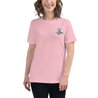 Par Dreams Golf Logo Print Women's Relaxed T-Shirt