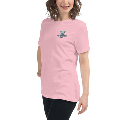 Par Dreams Golf Logo Print Women's Relaxed T-Shirt