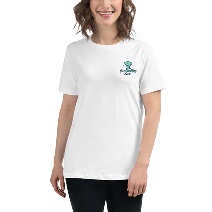 Par Dreams Golf Logo Print Women's Relaxed T-Shirt